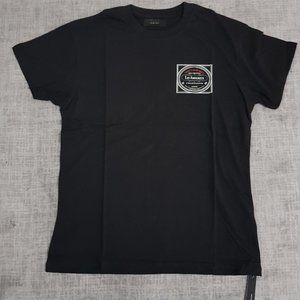 AMIRI Black T-Shirt With Les Amoureux Label Printed